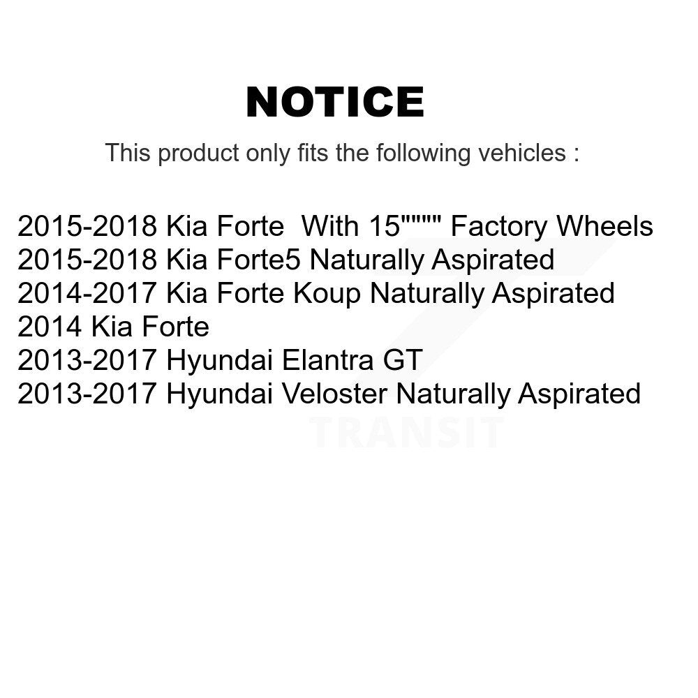 Kit d'étrier de frein avant, pour Kia Hyundai Forte Elantra GT Veloster Forte5 koup