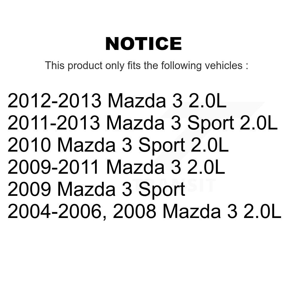 Kit d'étrier de frein avant et arrière gauche/droite, côté passager, pour Mazda 3 Sport