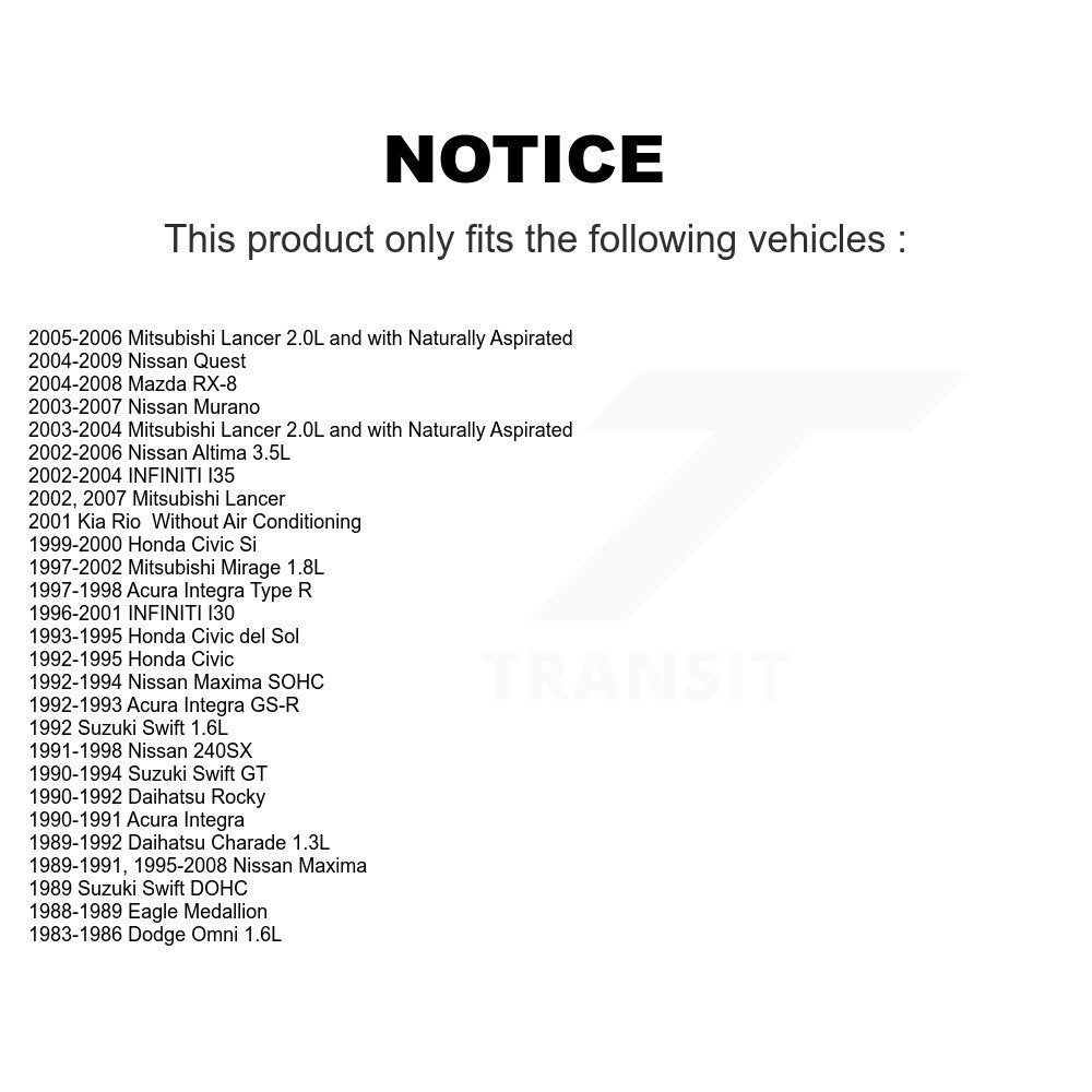 Courroie serpentine pour Nissan Honda Altima Civic Murano Maxima Mitsubishi Lancer