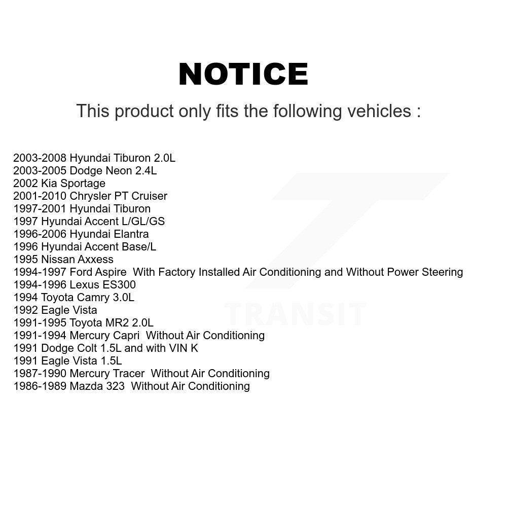 Courroie serpentine pour Chrysler PT Cruiser Hyundai Toyota Highlander Lexus RX330