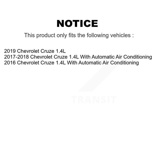 Courroie serpentine d'entraînement principal pour Chevrolet Cruze 1,4 l KBR-5050661