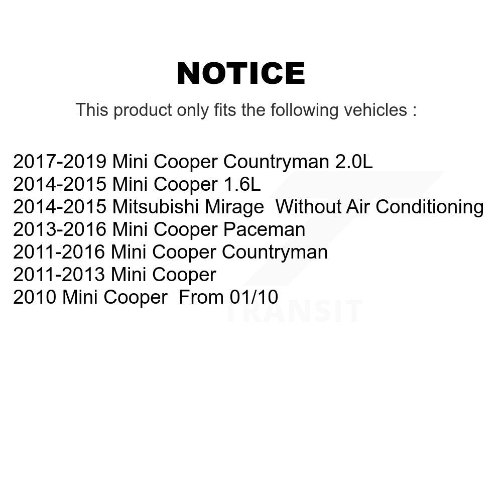 Courroie serpentine d'entraînement principal pour Mini Cooper Countryman Mitsubishi Mirage Paceman