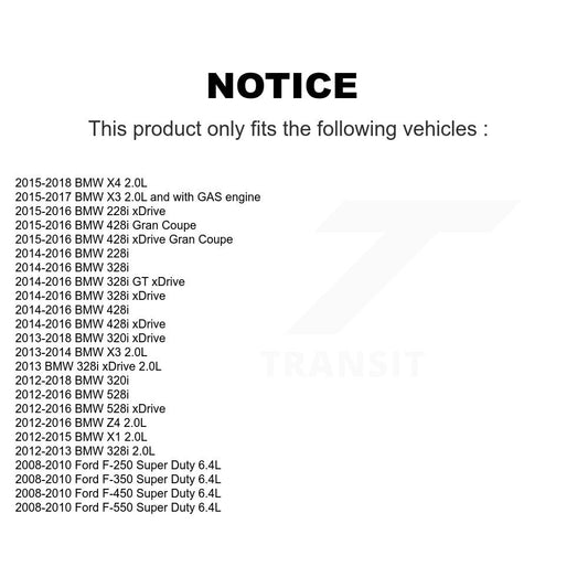 Courroie serpentine pour BMW Ford X3 F-350 Super Duty 328i xDrive F-250 X1 320i 528i