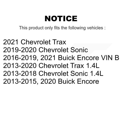 Courroie serpentine d'entraînement principal pour Chevrolet Buick Encore Trax Sonic KBR-5060545