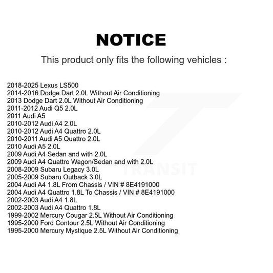 Courroie serpentine d'entraînement principal, pour Audi Dodge Dart A4 Quattro Subaru Outback Q5 A5