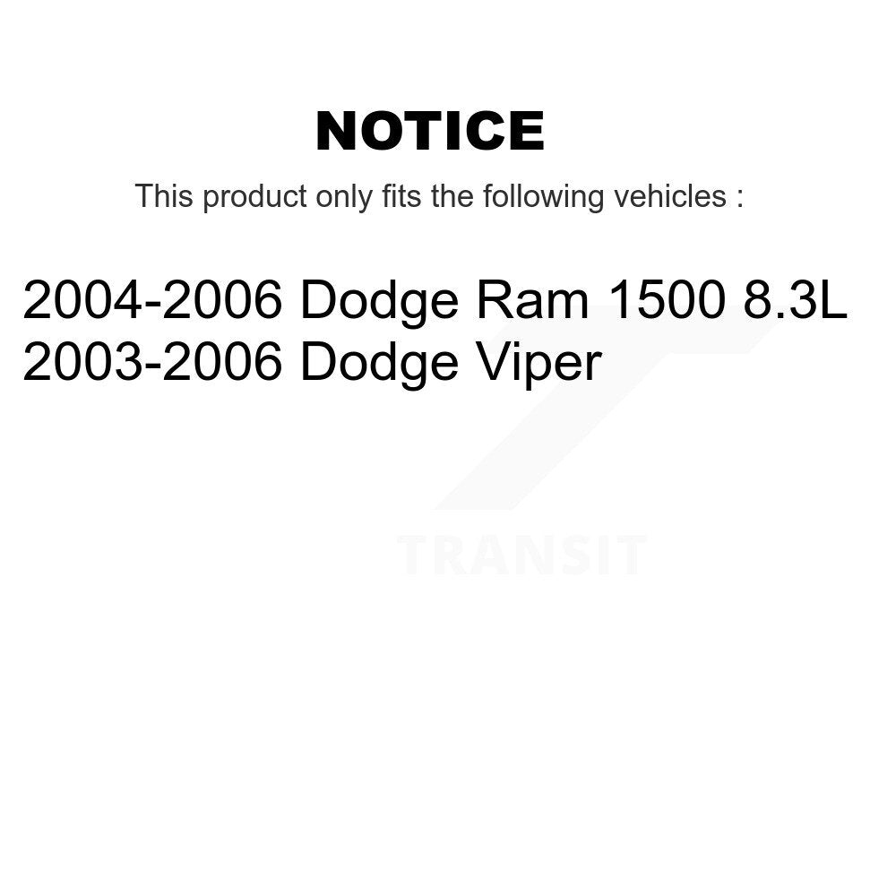 Courroie serpentine d'entraînement principal pour Dodge Ram 1500 Viper KBR-5070685