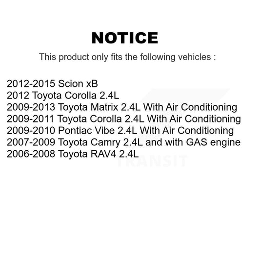Courroie serpentine d'entraînement principal, pour Toyota Corolla Matrix Camry RAV4 Pontiac Vibe xB