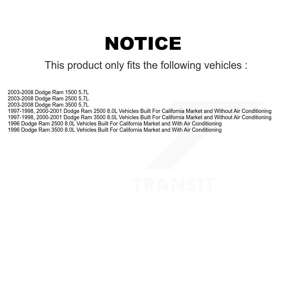 Courroie serpentine d'entraînement principal pour Dodge Ram 1500 2500 3500 KBR-5071013