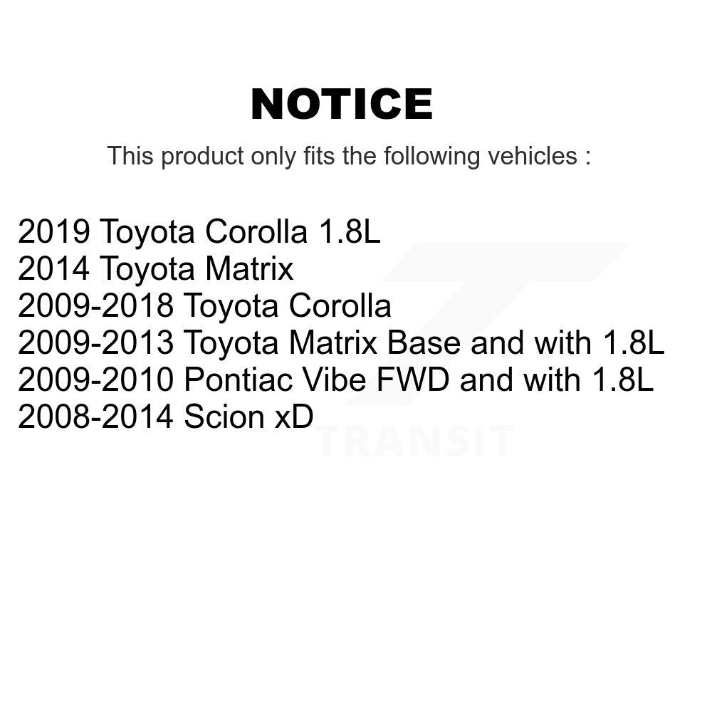 Kit de plaquettes en céramique de Rotor d'étrier de frein avant, pour Toyota Corolla Matrix Pontiac Vib