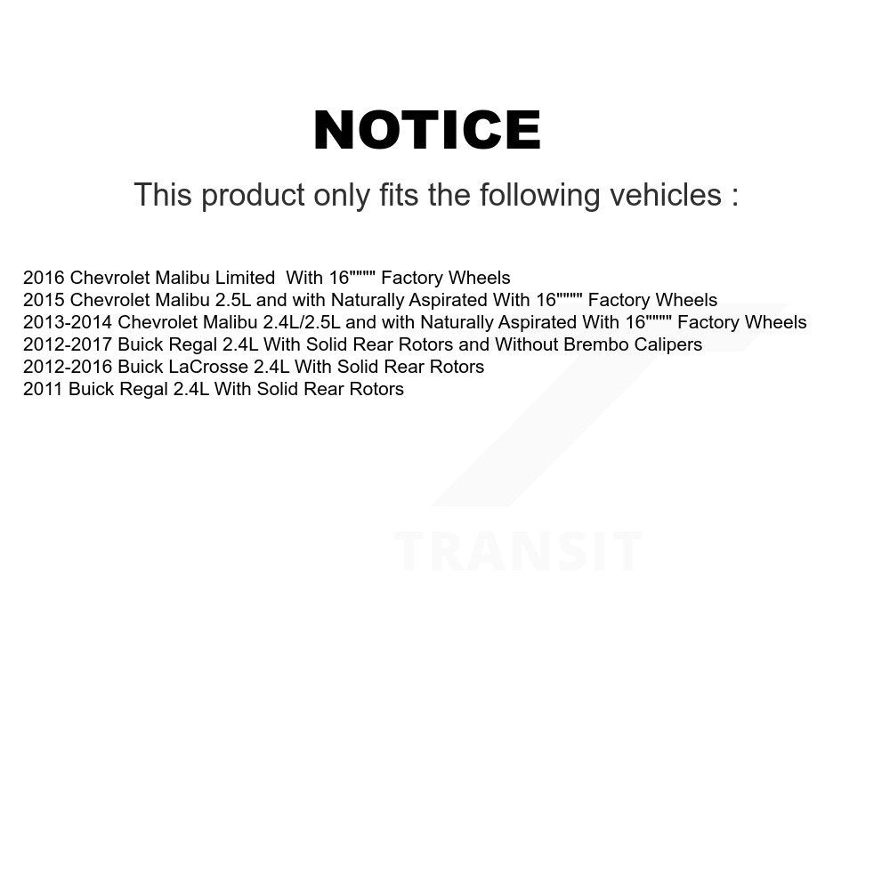 Kit de plaquettes en céramique pour étriers de frein à disque avant, pour Chevrolet Malibu Buick Rega