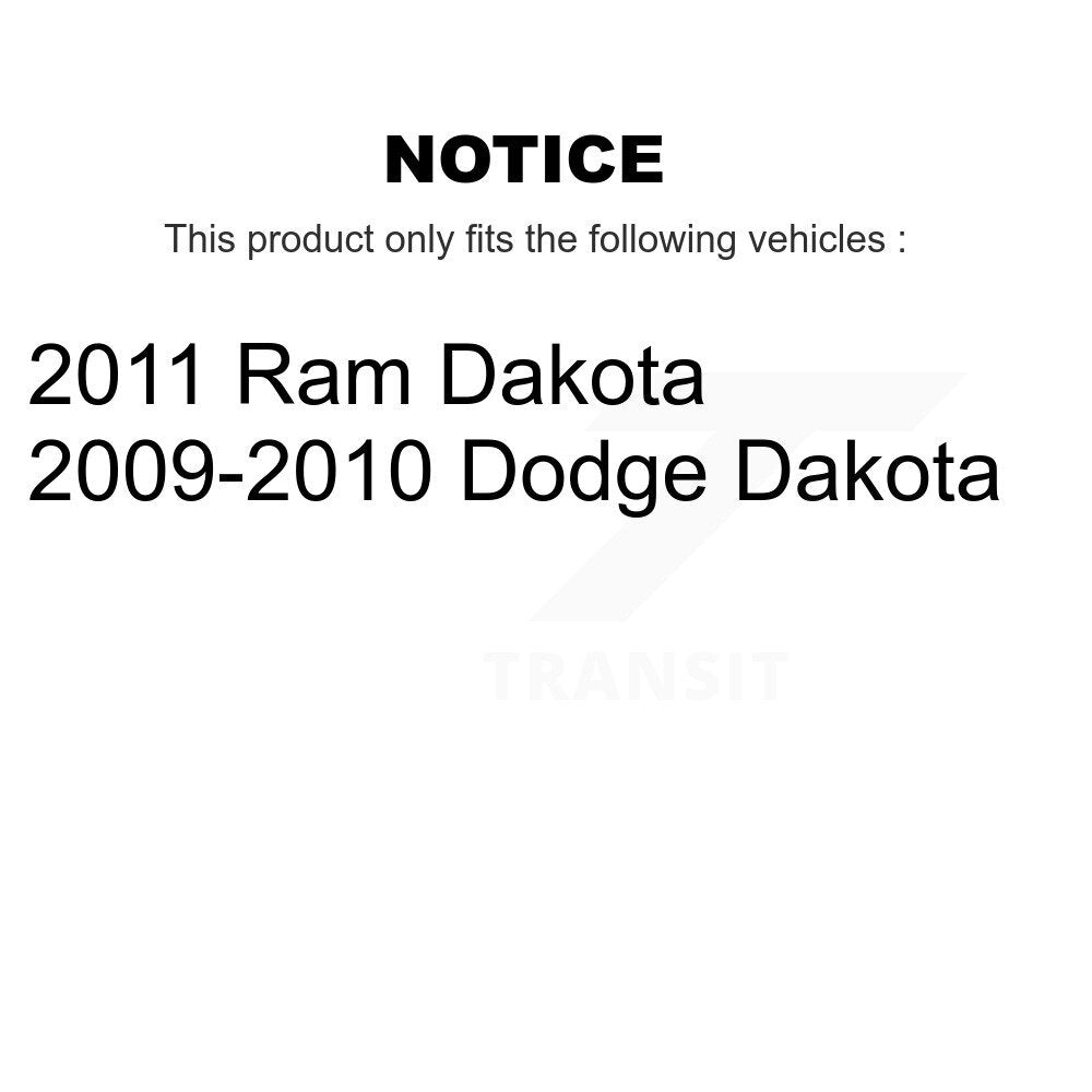 Kit de rotors d'étrier de frein à disque avant et de plaquettes en céramique pour Dakota Dodge Ram