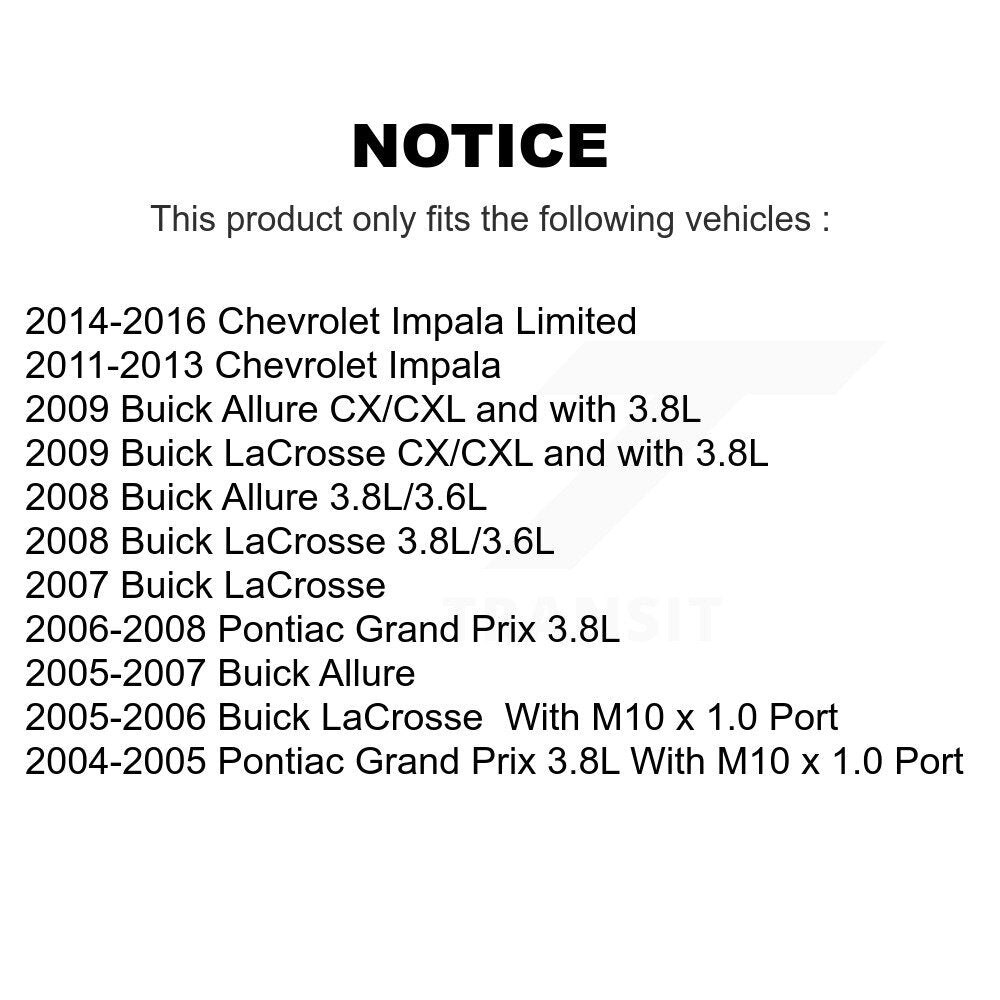 Rotor d'étrier de frein arrière et Kit de plaquettes en céramique pour Buick Chevrolet Impala LaCross