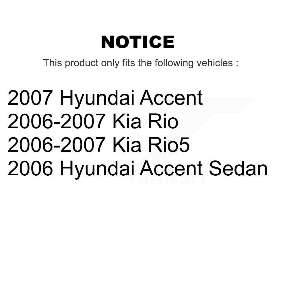 Kit de plaquettes en céramique pour étrier de frein avant et arrière, 10 pièces, pour Hyundai Accent Kia Ri