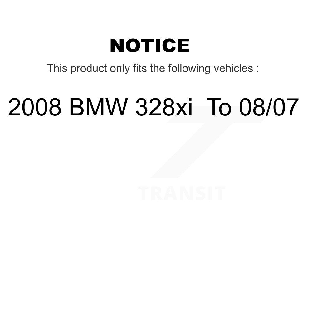 Kit de plaquettes en céramique pour rotors d'étrier de frein avant et arrière (10 pièces) pour BMW 328xi à 07 08