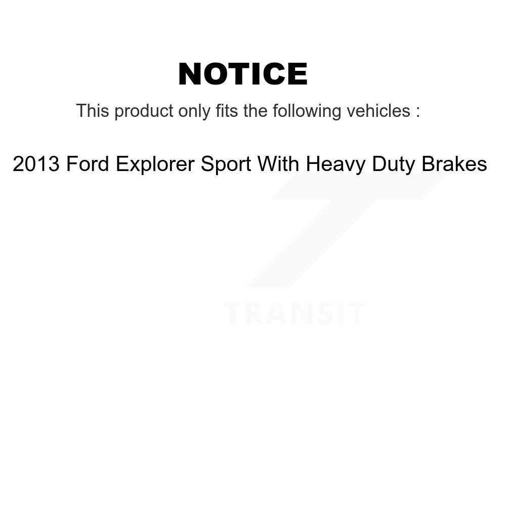 Kit de plaquettes en céramique pour étrier de frein avant et arrière, fente de perçage, Rotor, pour Ford Explore