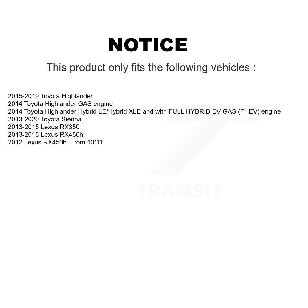 Kit de plaquettes semi-métalliques de Rotor de fente de foret d'étrier de manteau de frein arrière pour Toyota Sienn