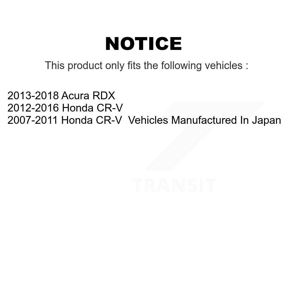 Kit de plaquettes semi-métalliques pour étrier de frein arrière, Rotor à fente percé, pour Honda CR-V Acur