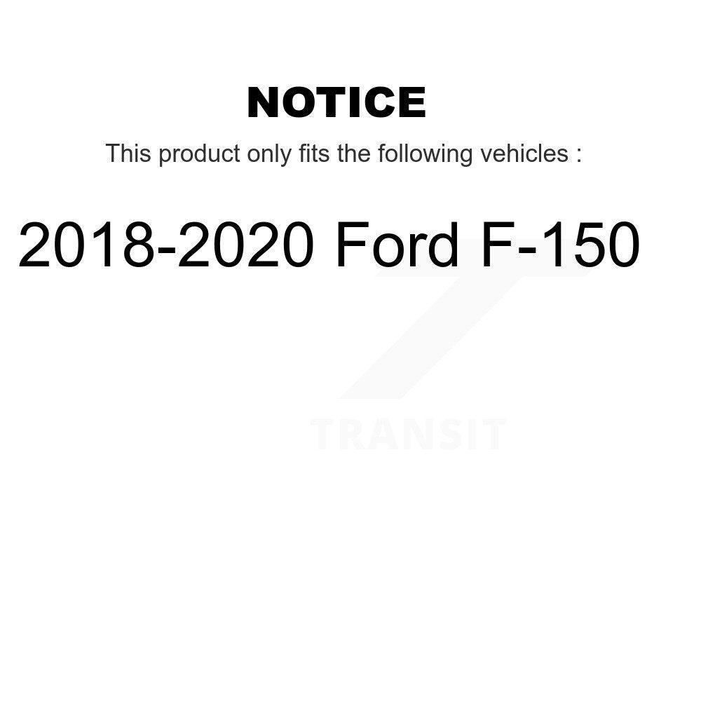 Kit de plaquettes semi-métalliques pour étrier de frein avant, Rotors à fentes, pour Ford F-15 18-20