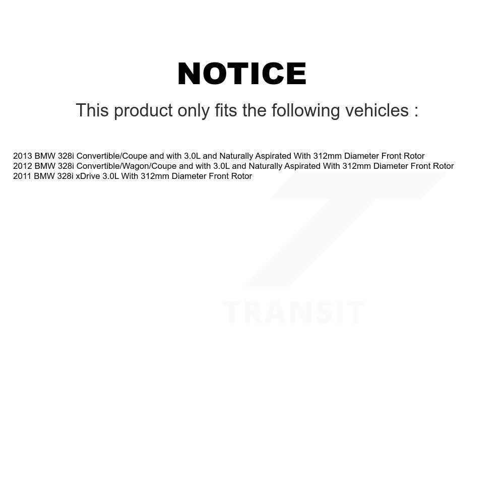 Kit de plaquettes de frein à disque en céramique et capteurs d'usure avant et arrière, pour BMW 328i xDrive