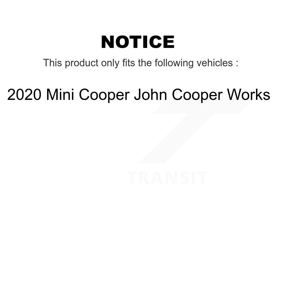Kit de plaquettes de frein en céramique et de capteurs d'usure avant et arrière, pour Mini Cooper John Works