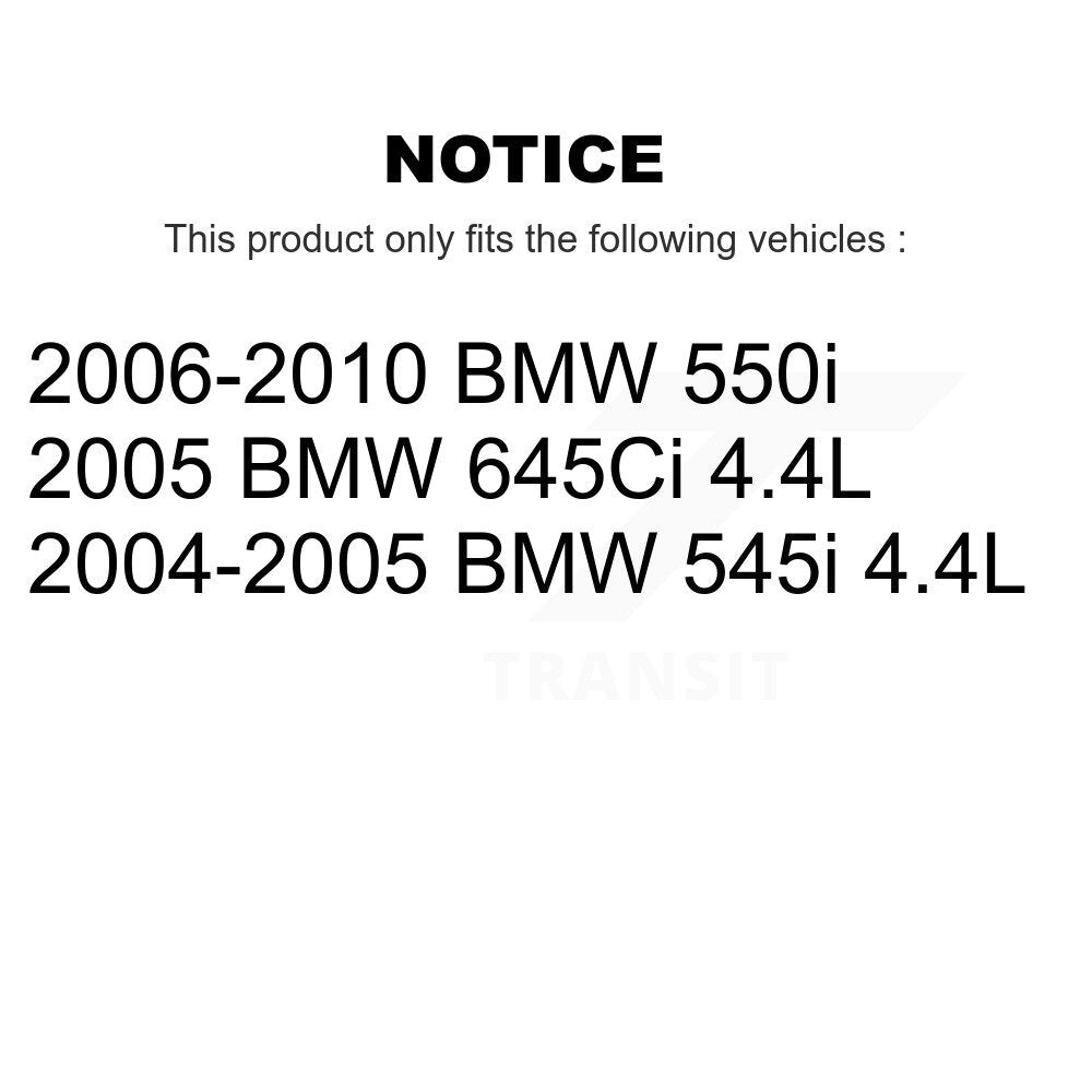 Kit de plaquettes de frein à disque en céramique et capteurs d'usure avant et arrière, pour BMW 550i 545i 645Ci