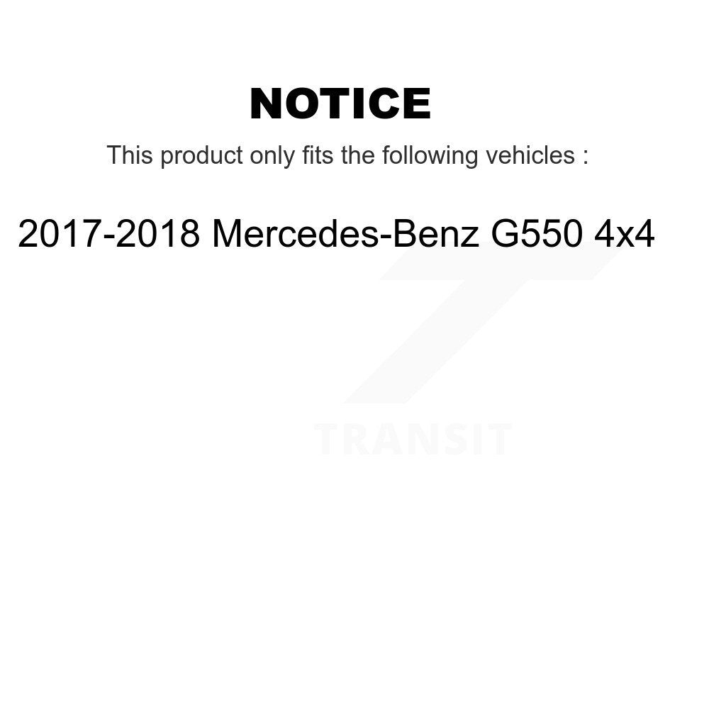 Kit de paires de plaquettes de frein avant en céramique et de capteurs d'usure, pour Mercedes-Benz G550 4x 17-18
