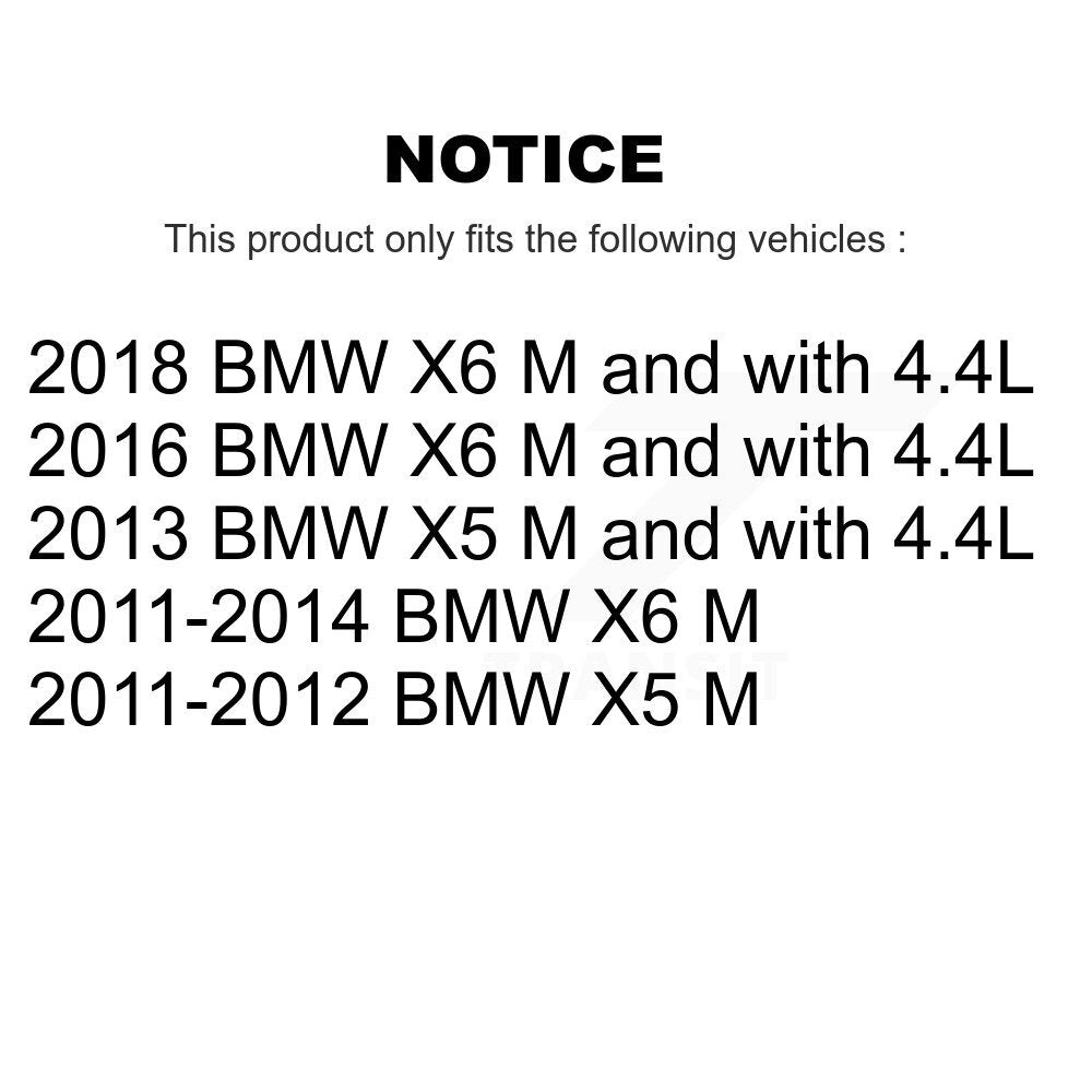 Kit de plaquettes de frein à disque en céramique arrière et de capteurs d'usure pour BMW X5 X6 KCW-100961