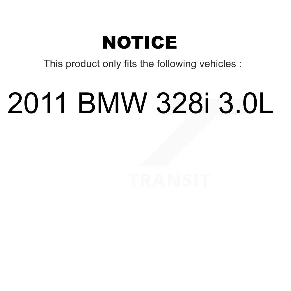 Kit de plaquettes de frein à disque en céramique et de capteurs d'usure avant et arrière, pour BMW 328i 3.0L 2011