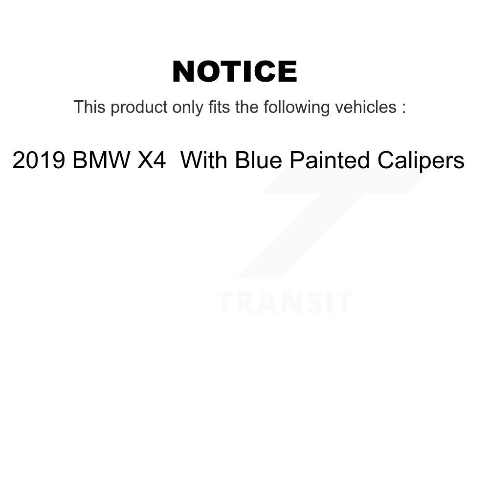 Kit de plaquettes de frein à disque en céramique et capteurs d'usure avant et arrière, pour BMW X4 KCW-101113