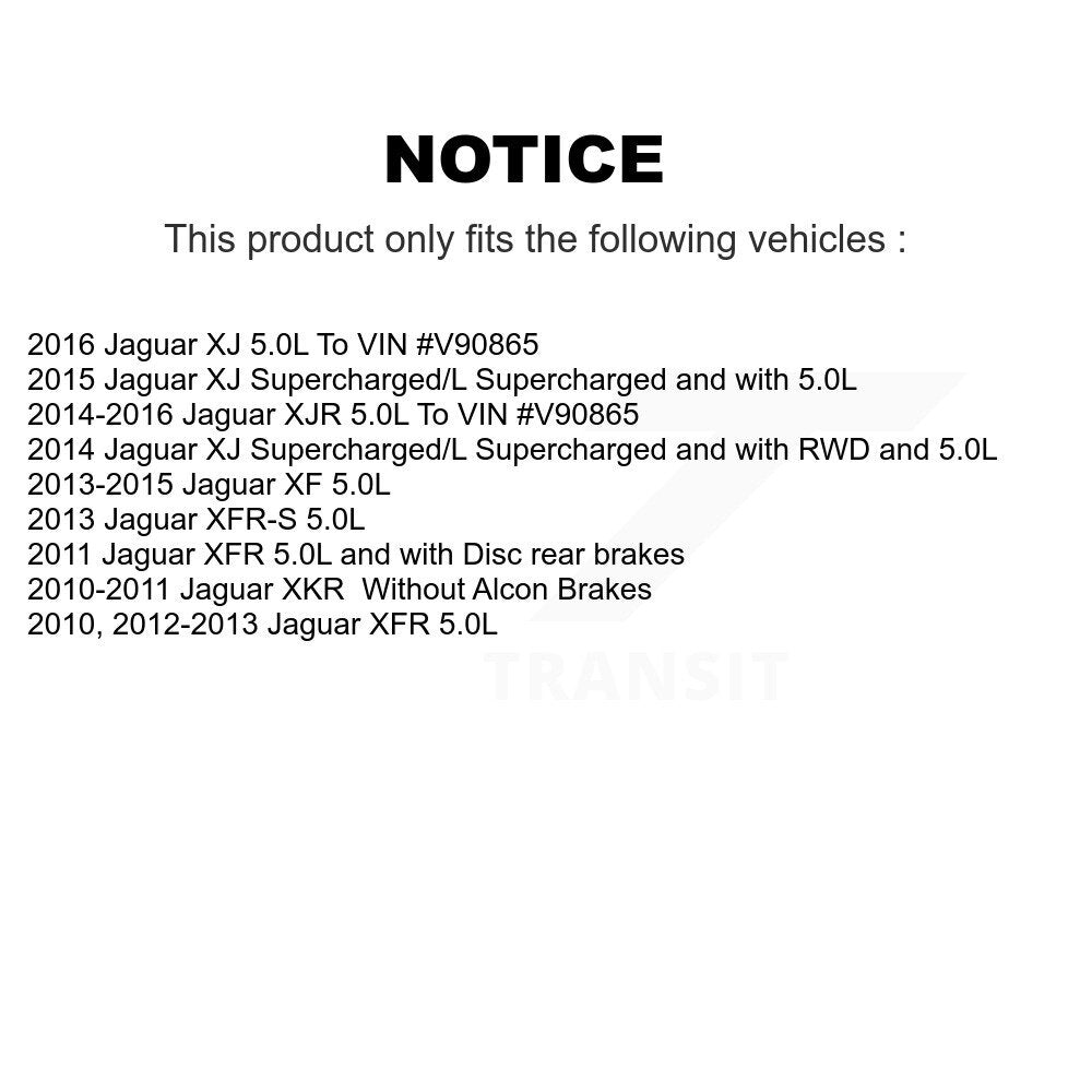 Kit de capteur d'usure de plaquettes de frein en céramique avant et arrière, pour Jaguar XF XJ XFR XKR XJR XFR-