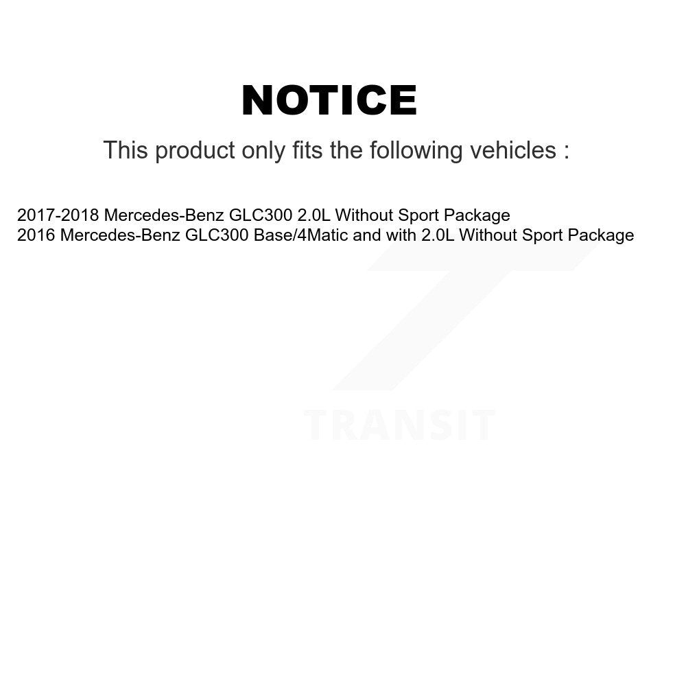Kit de plaquettes de frein à disque en céramique et de capteurs d'usure avant et arrière, pour Mercedes-Benz GLC30