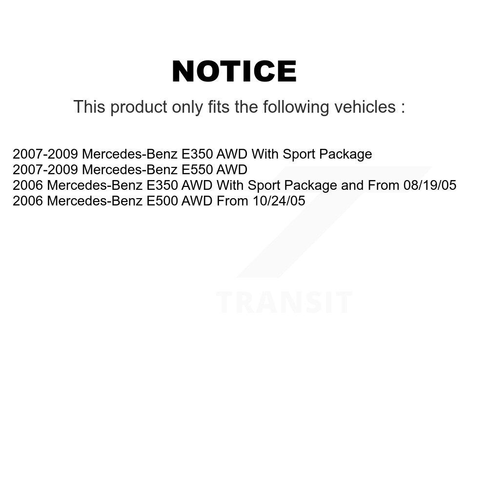 Kit de plaquettes de frein en céramique avant et arrière, pour Mercedes-Benz E350 E550 E500 AWD