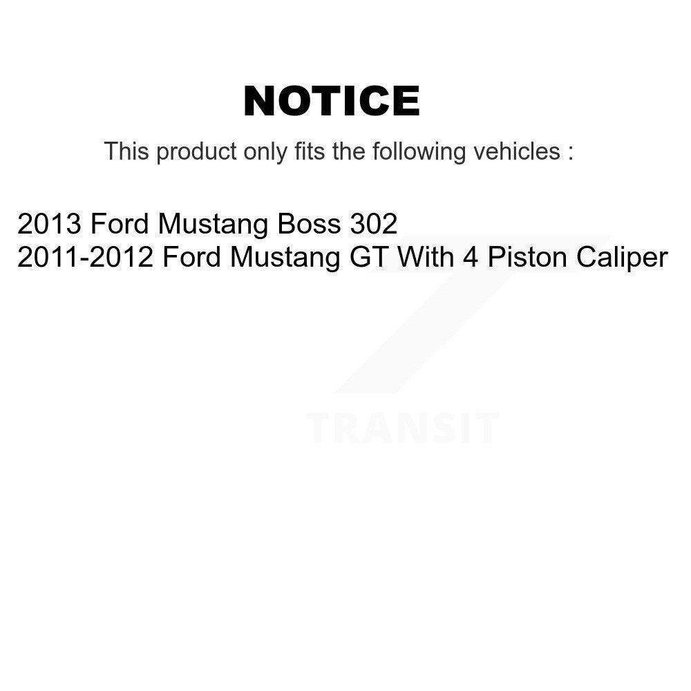 Kit de plaquettes de frein en céramique avant et arrière pour Ford Mustang KCX-100066