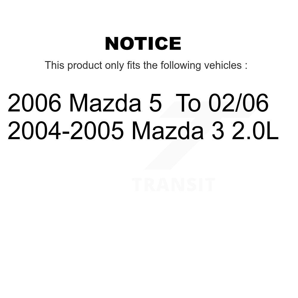 Kit de plaquettes de frein en céramique avant et arrière, pour Mazda 3 5 KCX-100087
