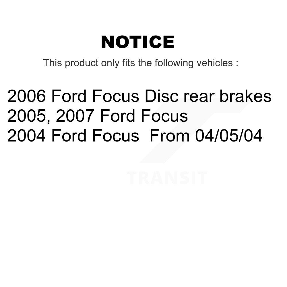 Kit de plaquettes de frein en céramique avant et arrière, pour Ford Focus KCX-100089