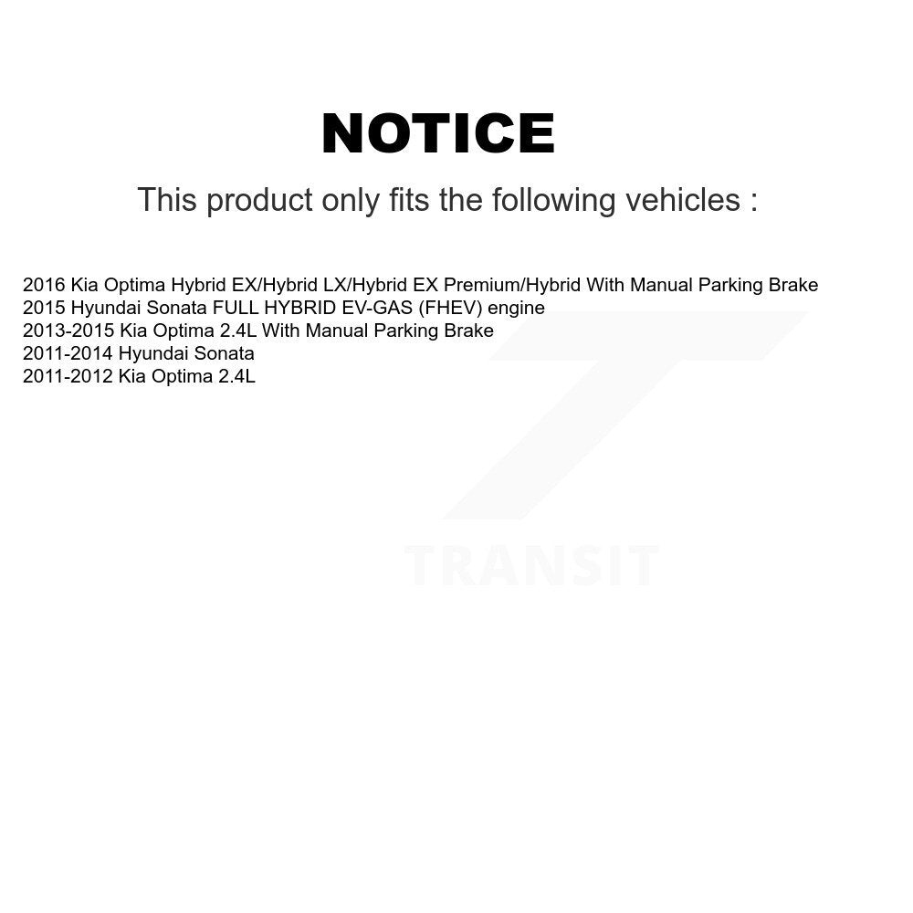 Kit de plaquettes de frein en céramique avant et arrière, pour Hyundai Sonata Kia Optima KCX-100121