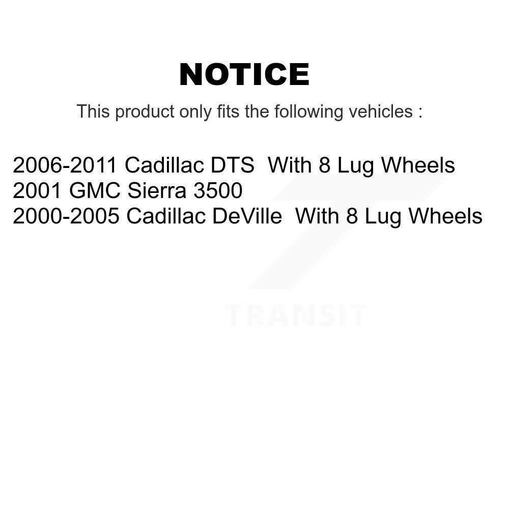 Kit de plaquettes de frein en céramique avant et arrière, pour Cadillac DTS DeVille GMC Sierra 3500