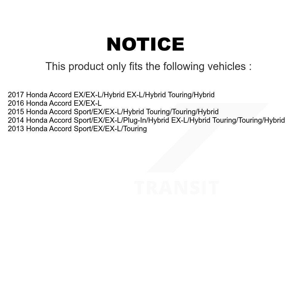 Kit de plaquettes de frein en céramique avant et arrière, pour Honda Accord KCX-100136