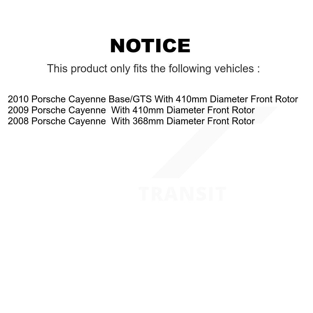 Kit de plaquettes de frein en céramique avant et arrière, pour Porsche Cayenne KCX-100154