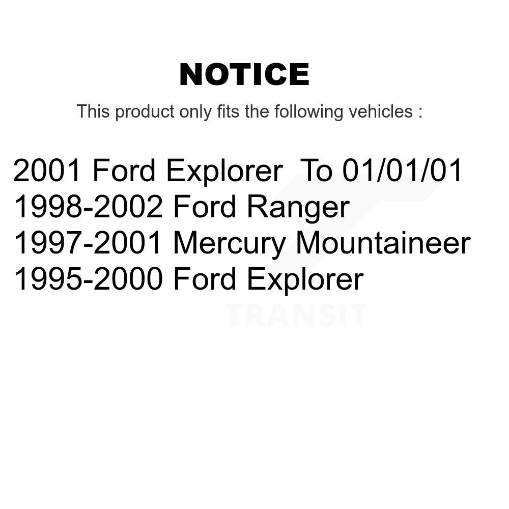 Kit de plaquettes de frein en céramique avant et arrière, pour Ford Ranger Explorer Mercury Mountaineer