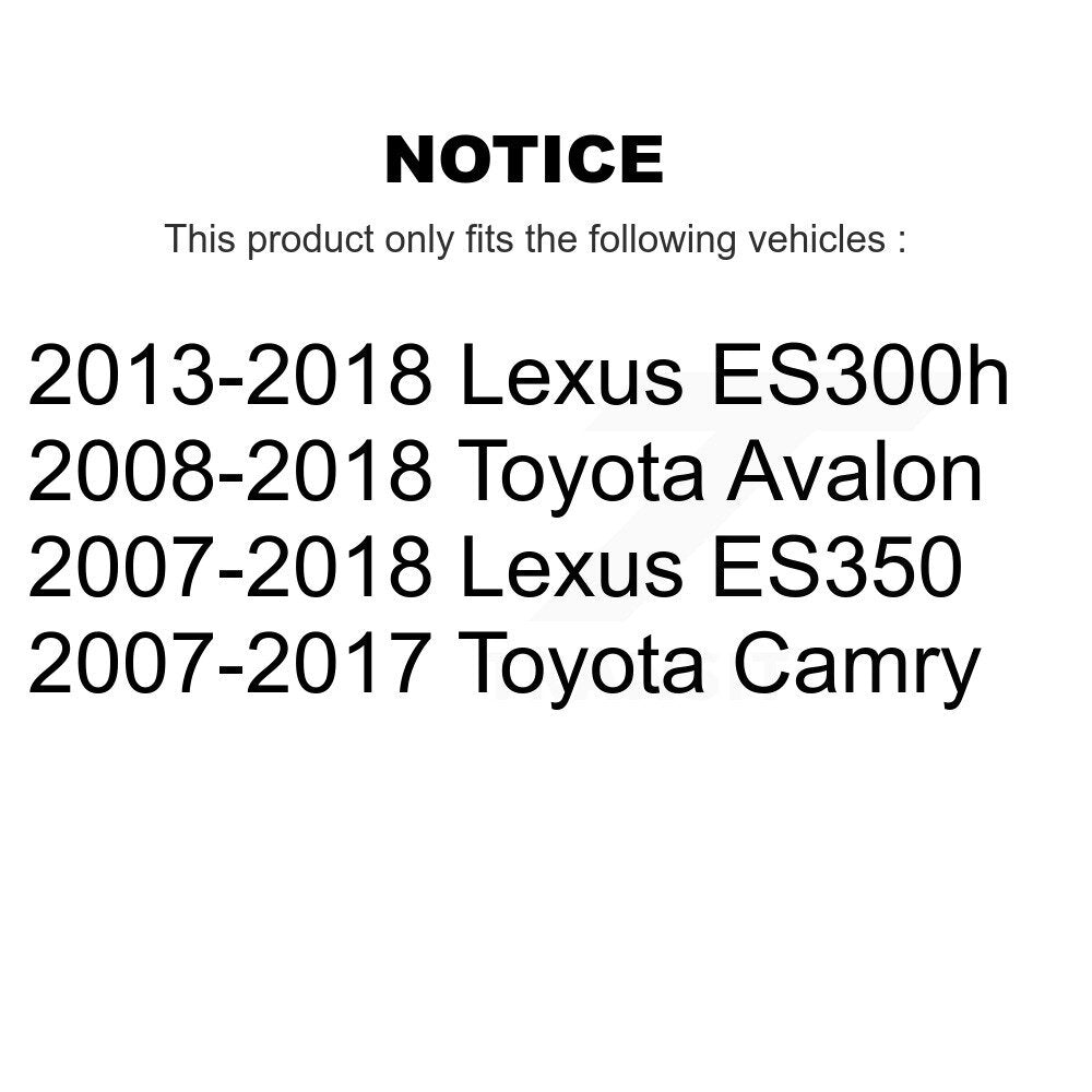 Kit de plaquettes de frein en céramique avant et arrière, pour Toyota Camry Lexus ES350 Avalon ES300h
