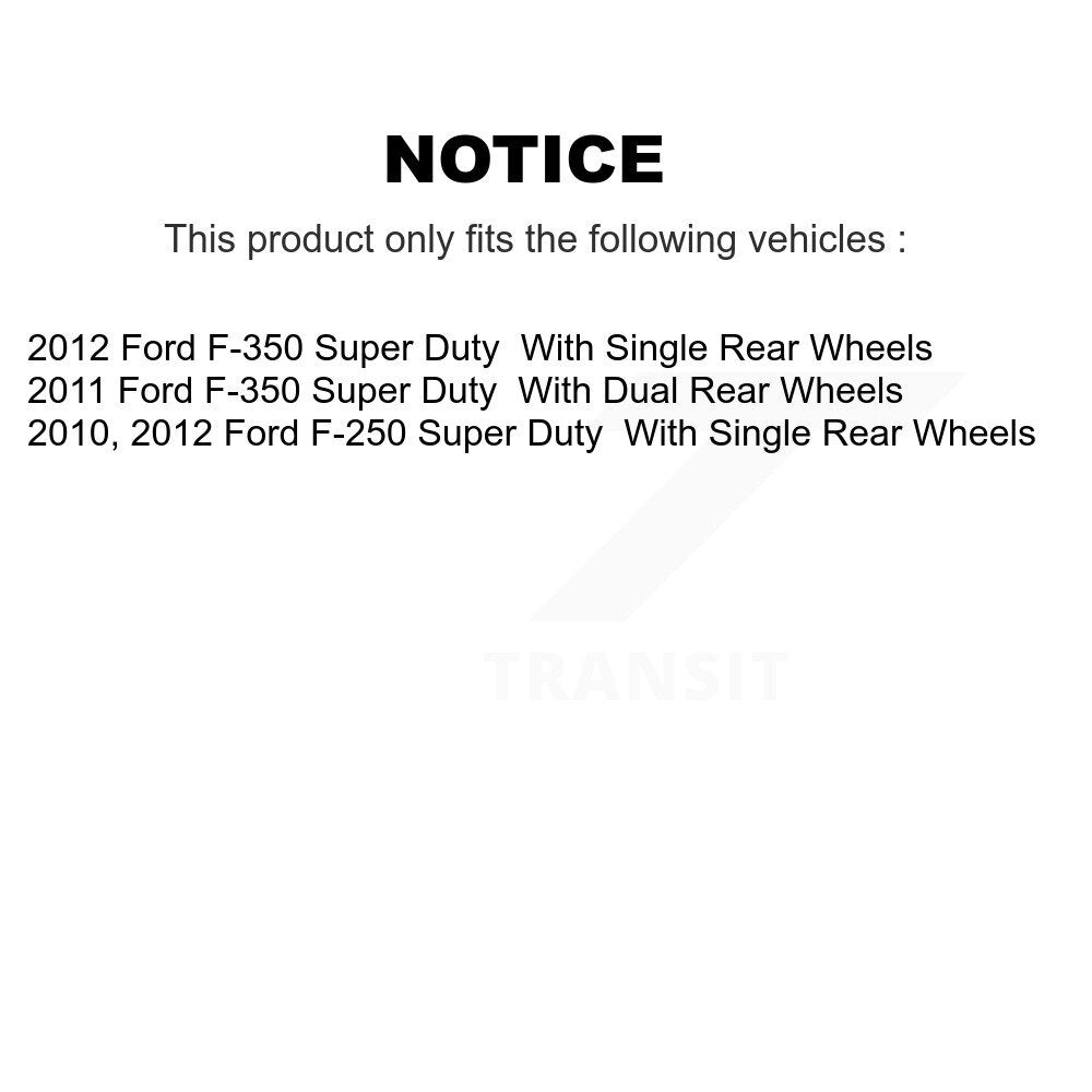 Kit de plaquettes de frein en céramique avant et arrière, pour Ford F-350 Super Duty F-250 KCX-100229