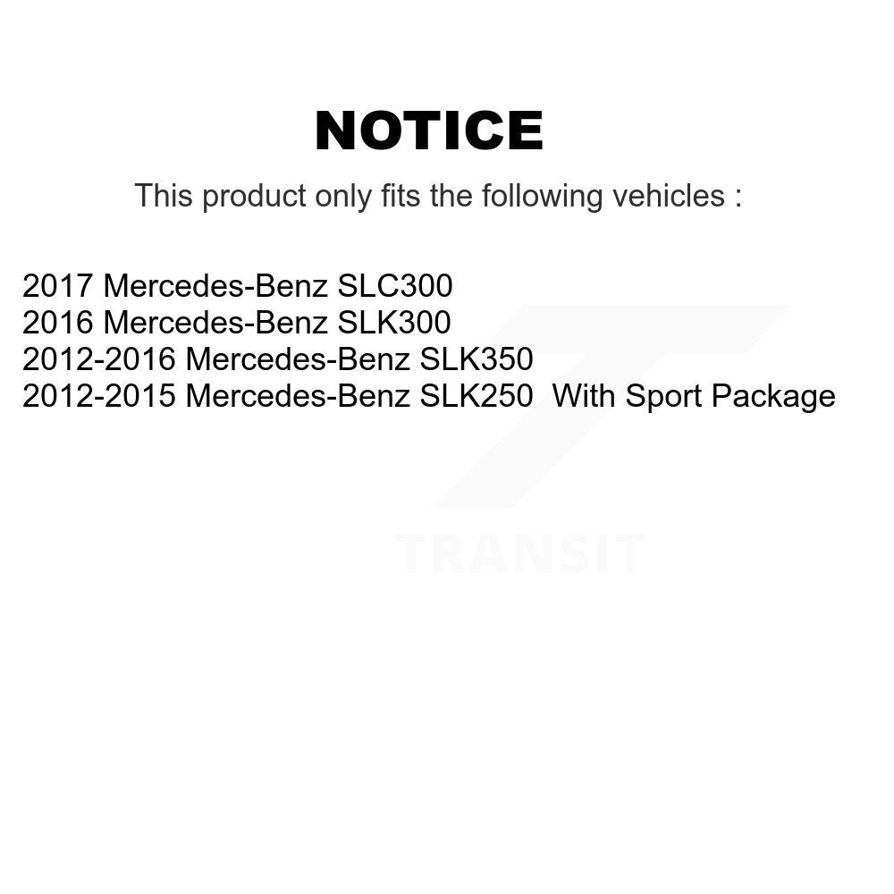 Kit de plaquettes de frein en céramique avant et arrière, pour Mercedes-Benz SLK350 SLC300 SLK250 SLK300
