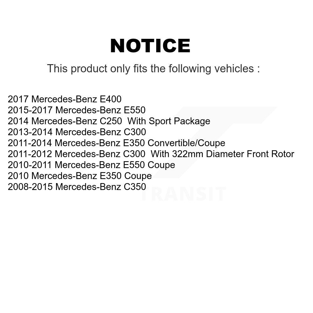 Kit de plaquettes de frein en céramique avant et arrière, pour Mercedes-Benz C300 E350 C350 E550 E400 C25