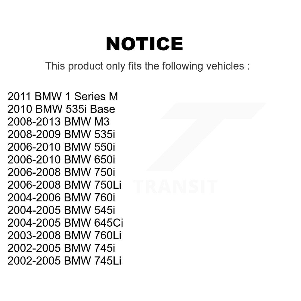 Kit de plaquettes de frein en céramique avant et arrière, pour BMW M3 650i 645Ci 550i 750i 545i 750Li 745