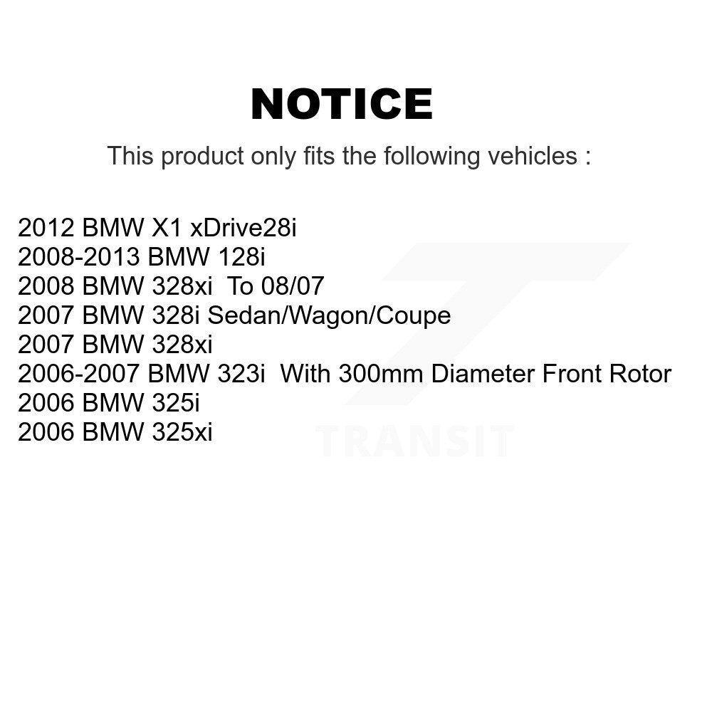 Kit de plaquettes de frein en céramique avant et arrière, pour BMW 128i X1 328xi 328i 323i 325i 325xi