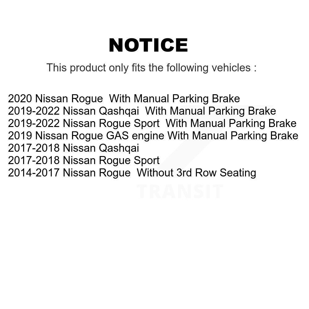 Kit de plaquettes de frein en céramique avant et arrière, pour Nissan Rogue Sport Qashqai KCX-100323