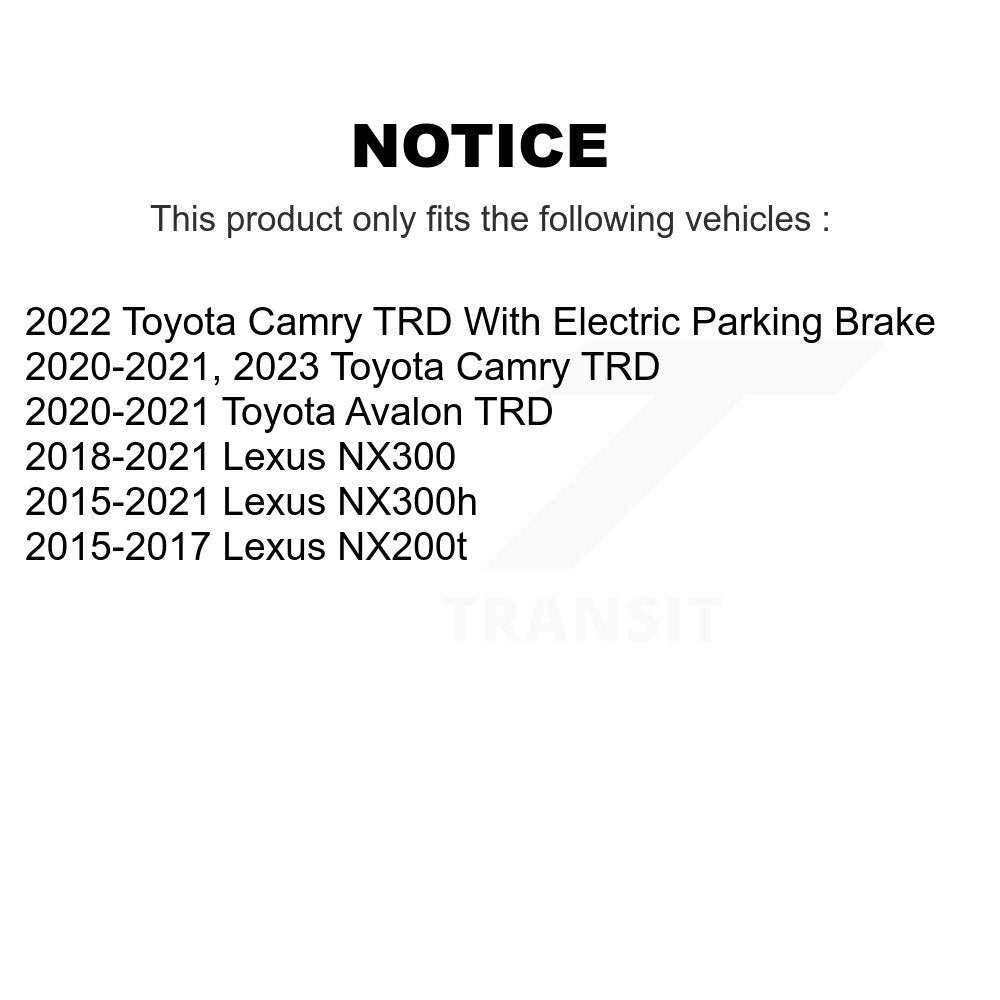 Kit de plaquettes de frein en céramique avant et arrière, pour Lexus Toyota Camry NX300 NX200t NX300h