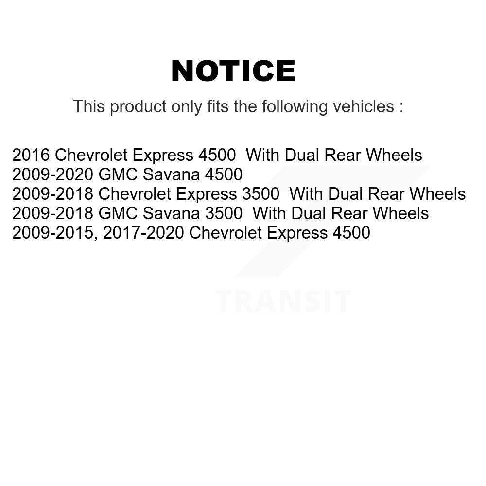 Kit de plaquettes de frein en céramique avant et arrière, pour GMC Savana 3500 Chevrolet Express 4500