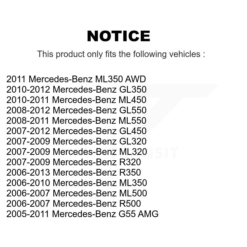 Kit de plaquettes de frein en céramique avant et arrière, pour mercedes-benz ML350 ML320 GL350 R350 GL32